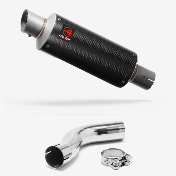 Lextek Carbon Fibre GP8C 240mm Exhaust with Link Pipe for Triumph Sprint ST 995i (98-04)