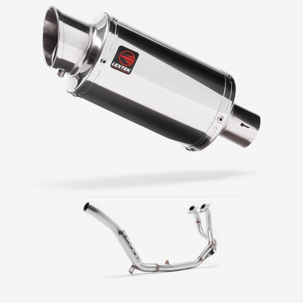 Lextek YP4 S/Steel Stubby Exhaust System 200mm for Honda CRF1000 Africa Twin (16-19)