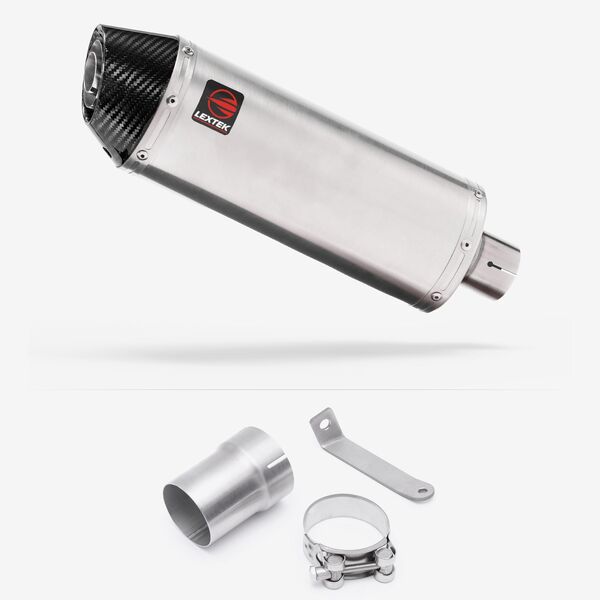 Lextek Brushed Stainless Steel RP2 300mm Exhaust with Link Pipe for Ducati Multistrada 1200 (15-17)