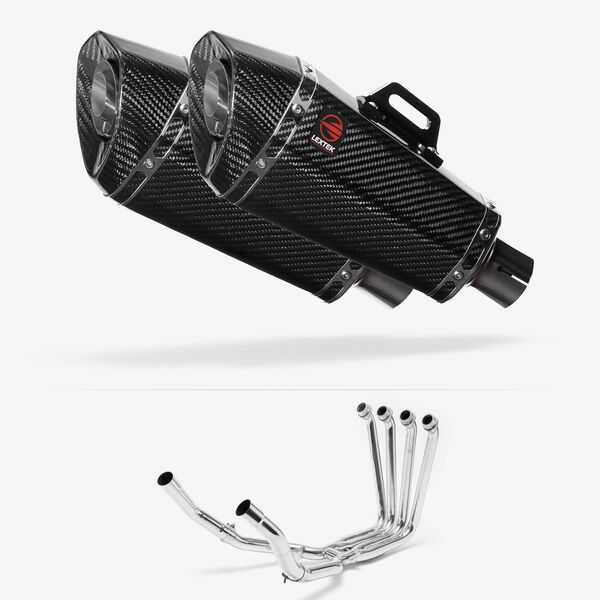 Lextek Carbon Fibre XP8C 210mm Exhaust System for Yamaha FJR1300 (01-19)