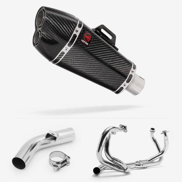 Lextek Carbon Fibre XP13C 210mm Exhaust System for Honda VFR800 X Crossrunner (11-14)