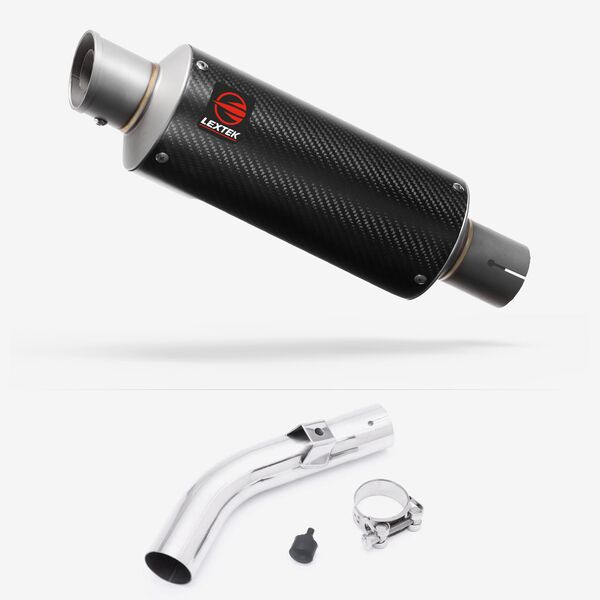 Lextek Carbon Fibre GP8C 240mm Exhaust with Link Pipe for Honda VFR800X Crossrunner (11-14)