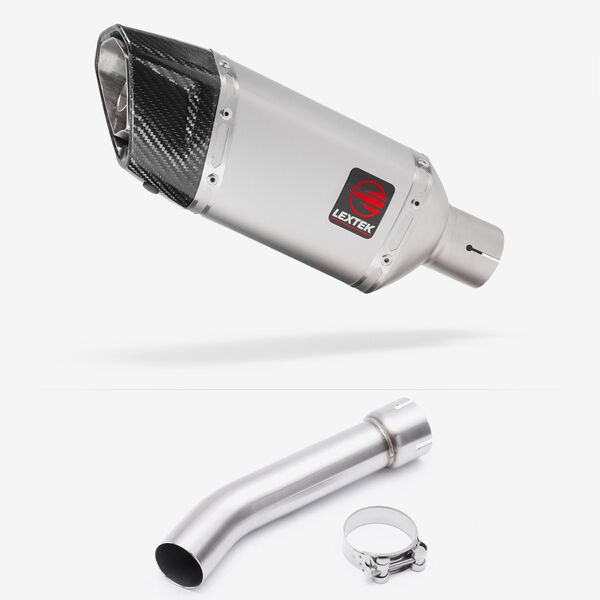 Lextek SP5 S/Steel Exhaust with Link Pipe for Yamaha FZ1 (06-15)