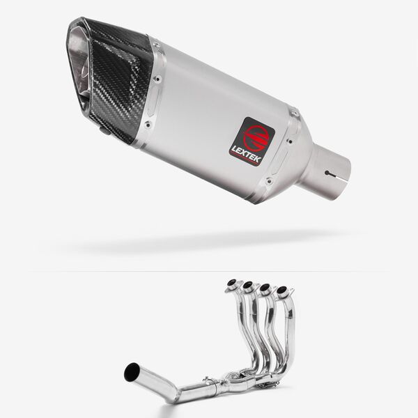 Lextek Matt Stainless Steel SP5 200mm Exhaust System for Suzuki GSXR 600/750 (06-10)