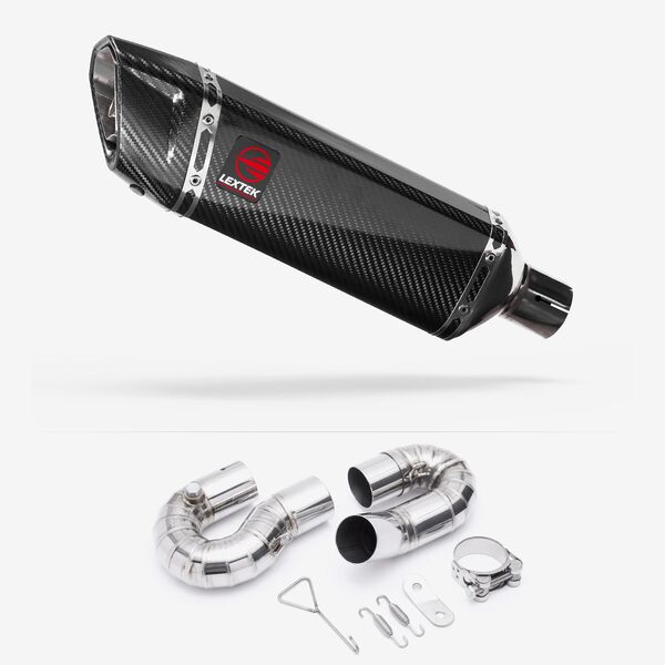 Lextek Carbon Fibre SP9C 300mm Exhaust with Link Pipe for Honda CBR1000 RR (08-13)