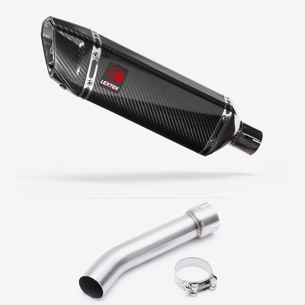 Lextek SP9C Carbon Fibre Exhaust with Link Pipe for Yamaha FZ1 (06-15)