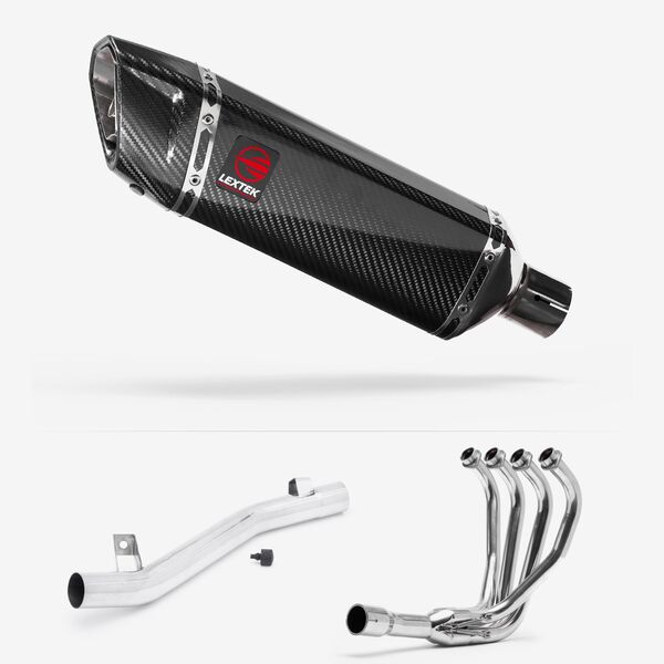 Lextek Carbon Fibre SP9C 300mm Exhaust System for Suzuki GSF 600/650/1200 Bandit (95-06)