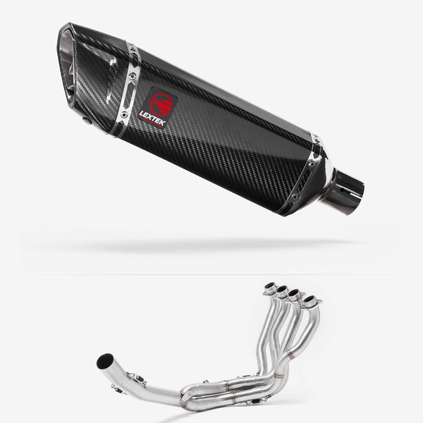 Lextek Carbon Fibre SP9C 300mm Exhaust System for Suzuki GSXR 1000 (17-24)