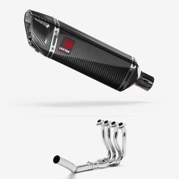 Lextek Carbon Fibre SP9C 300mm Exhaust System for Suzuki GSXR 600/750 (06-10)