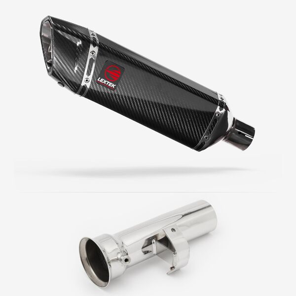 Lextek Carbon Fibre SP9C 300mm Exhaust with Link Pipe for KTM 1290 Super Adventure (17-20)