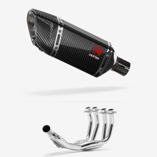 Lextek Carbon Fibre SP11C 200mm Exhaust System for Yamaha XJ6 Diversion (09-16)