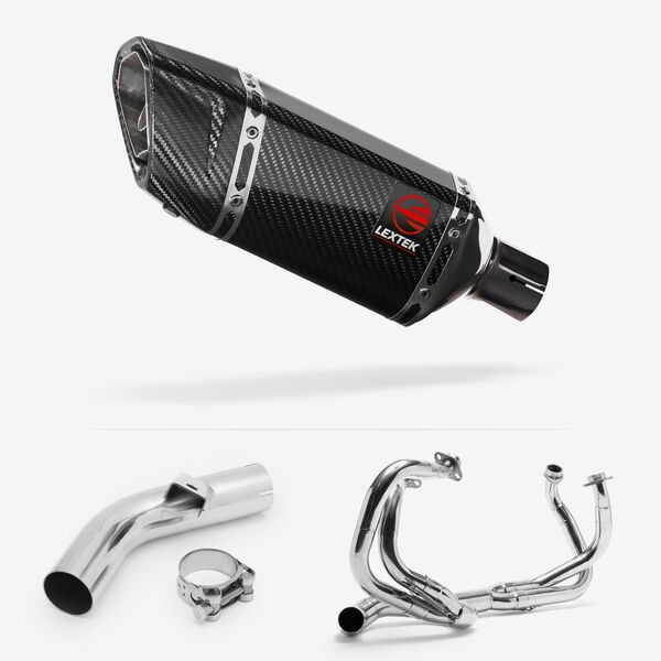Lextek Carbon Fibre SP11C 200mm Exhaust System for Honda VFR800 X Crossrunner (11-14)