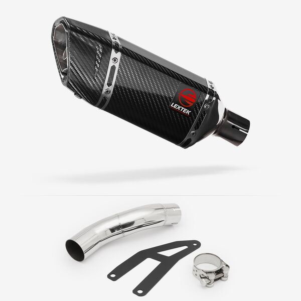 Lextek Carbon Fibre SP11C 200mm Exhaust with Low Level Link Pipe