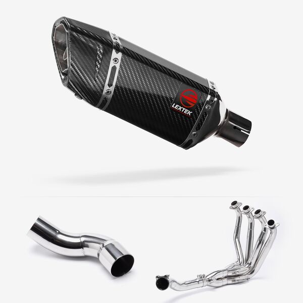 Lextek Carbon Fibre SP11C 200mm Exhaust System for Kawasaki Z900 (20-24)