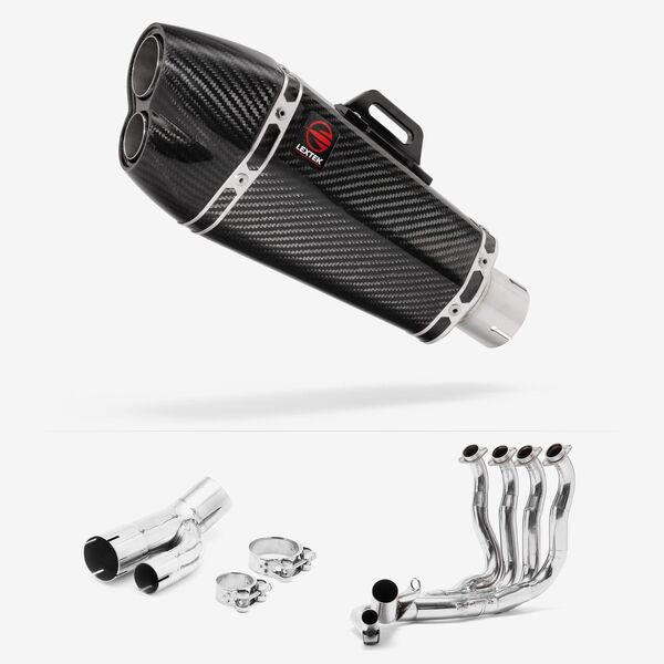 Lextek Carbon Fibre XP13C 210mm Exhaust System for BMW S1000R 2017-2020