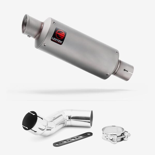 Lextek Matt Stainless Steel GP1 240mm Exhaust with Link Pipe for Kawasaki Ninja 1000/1100 SX