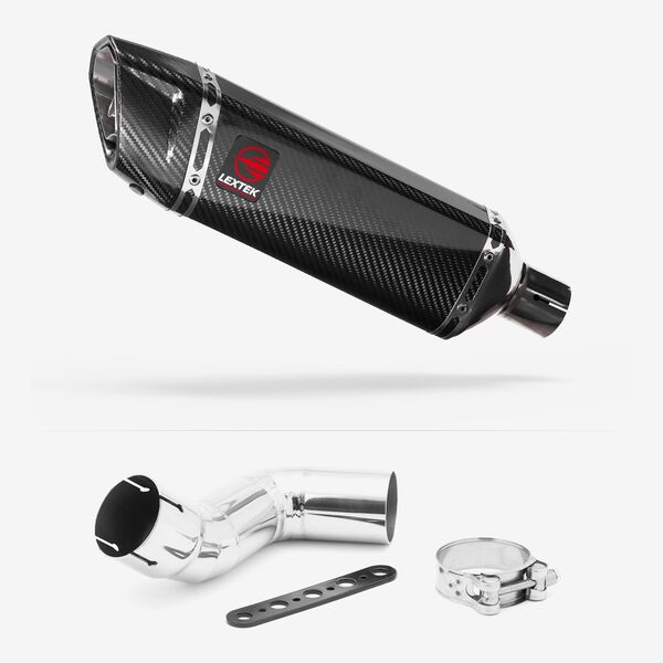 Lextek Carbon Fibre SP9C 300mm Exhaust with Link Pipe for Kawasaki Ninja 1000/1100 SX