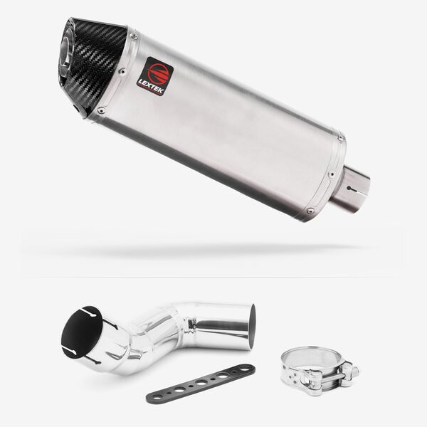 Lextek Brushed Stainless Steel RP2 300mm Exhaust with Link Pipe for Kawasaki Ninja 1000/1100 SX