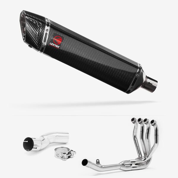 Lextek Carbon Fibre SP7C 400mm Exhaust System for Kawasaki Z H2 (20-24)