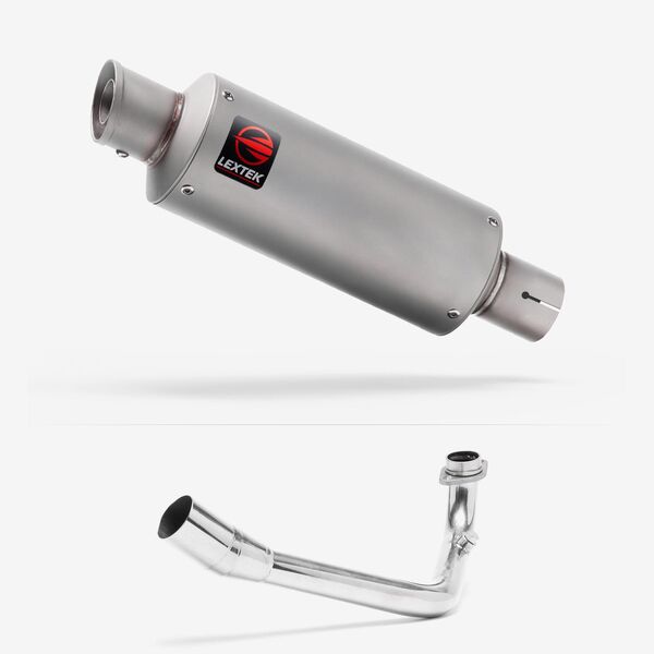 Lextek Matt Stainless Steel GP1 240mm Exhaust System for Lexmoto Pegasus 300