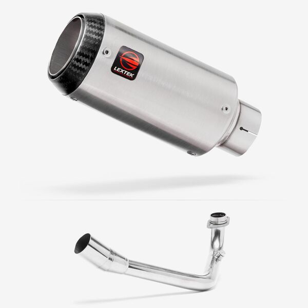 Lextek Matt Stainless Steel CP1 150mm Exhaust System for Lexmoto Pegasus 300