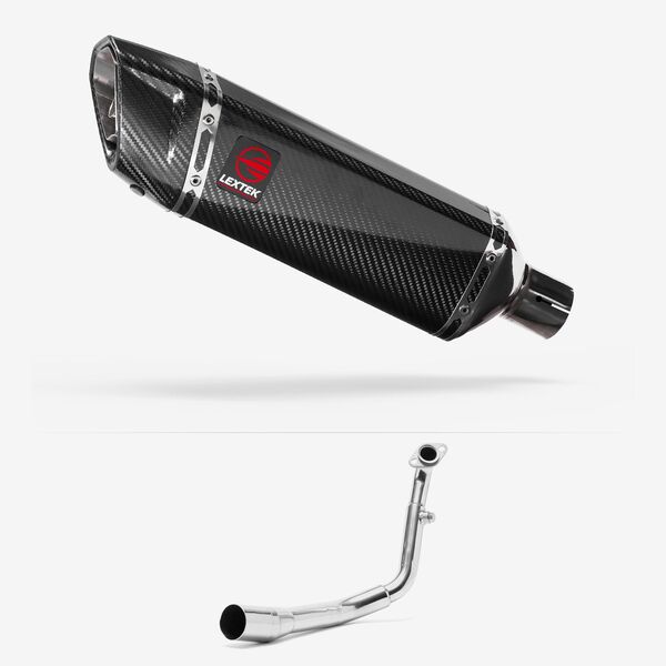 Lextek Carbon Fibre SP9C 300mm Exhaust System for Lexmoto Titan Euro 5 (2021-)