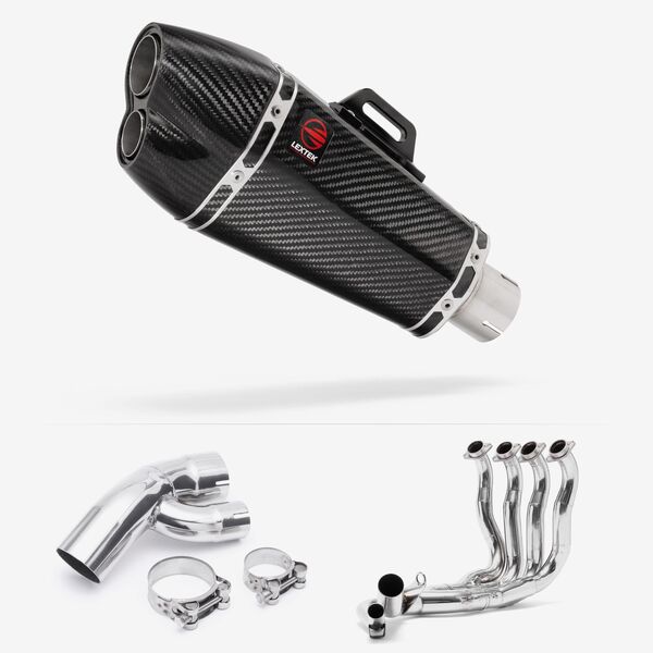 Lextek Carbon Fibre XP13C 210mm Exhaust System for BMW S1000XR (15-19)