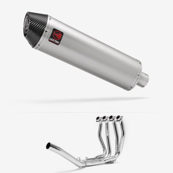 Lextek Brushed Stainless Steel RP1 400mm Exhaust System for Suzuki GSX 1300 R Hayabusa (21-24)