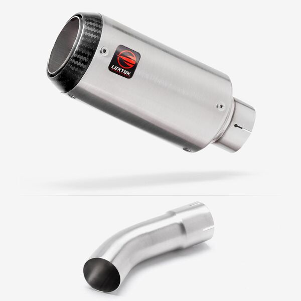 Lextek Matt Stainless Steel CP1 150mm Exhaust with Link Pipe for Suzuki GSX-S 1000 (21-24)