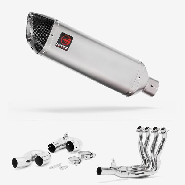 Lextek Matt Stainless Steel VP1 300mm Exhaust System for Honda CBR1000RR Fireblade (14-16)