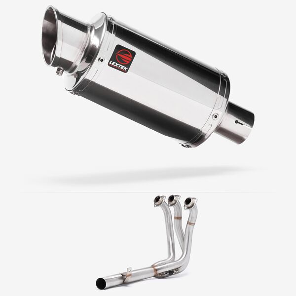 Lextek Stainless Steel YP4 S/Steel Stubby Exhaust System 200mm Low Level Exhaust System