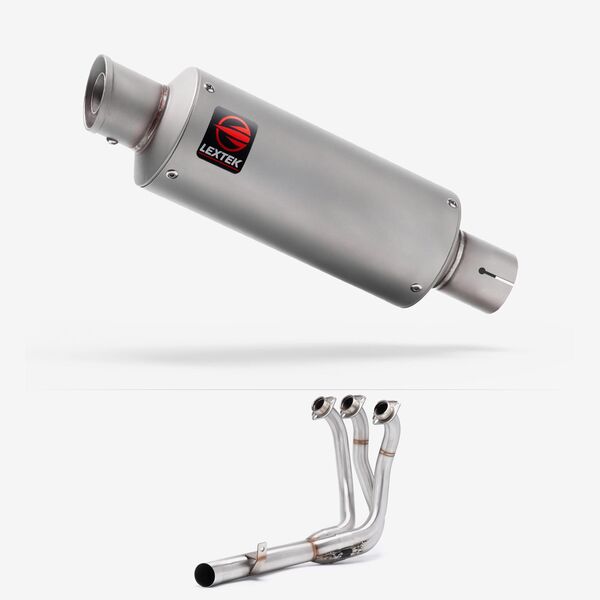 Lextek Matt Stainless Steel GP1 240mm Low Level Exhaust System for Yamaha MT-09 (21-24)