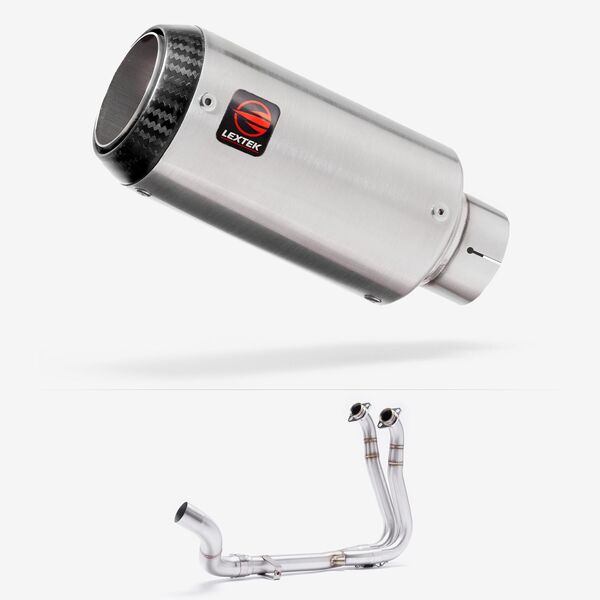 Lextek Matt Stainless Steel CP1 150mm Exhaust System for Suzuki GSX-8S/R (23-24)