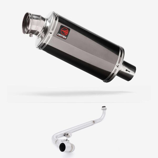 Lextek Smoked Stainless Steel OP16 250mm Exhaust System for Honda  MSX 125  2021-2024