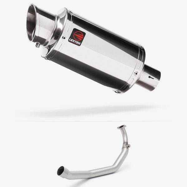 Lextek Stainless Steel YP4 Full Exhaust System for Yamaha YZF R125