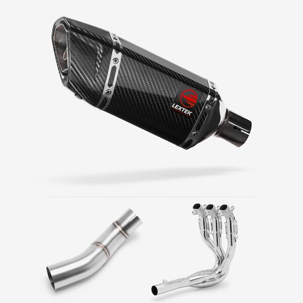 Lextek Carbon Fibre SP11C 200mm Exhaust System with Single Lambda