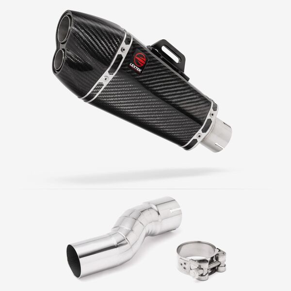 Lextek Carbon Fibre XP13C 210mm Exhaust System for Kawasaki H2 SX 2022-2024