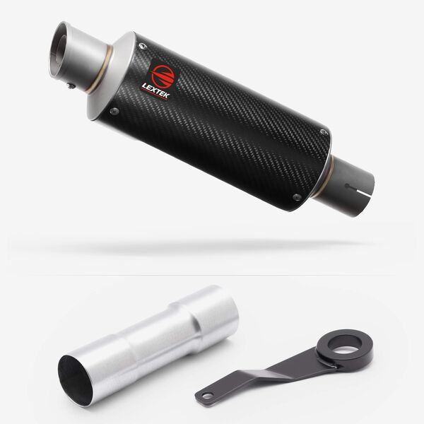 Lextek Carbon Fibre GP8C 240mm Exhaust System for Benelli TRK 702 X