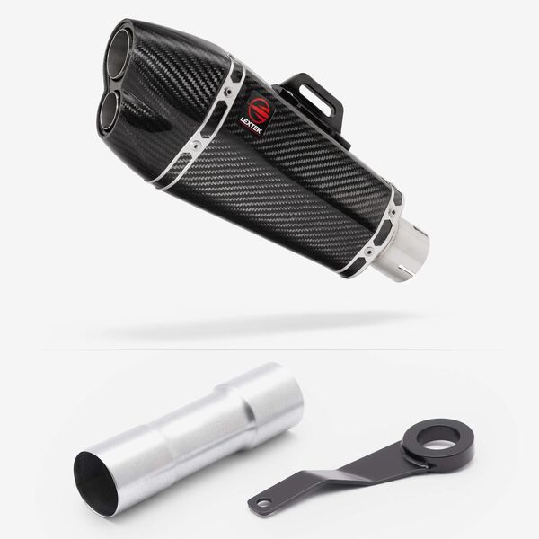 Lextek Carbon Fibre XP13C 210mm Exhaust System for Benelli TRK 702 X
