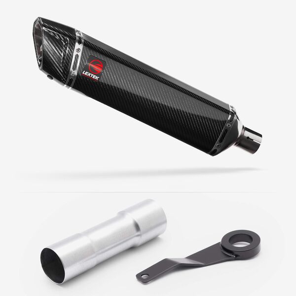 Lextek Carbon Fibre SP7C 400mm Exhaust System for Benelli TRK 702 X