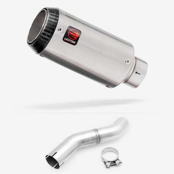 Lextek Matt Stainless Steel CP1 150mm Exhaust with Link pipe for Honda CBR 500 R 2025