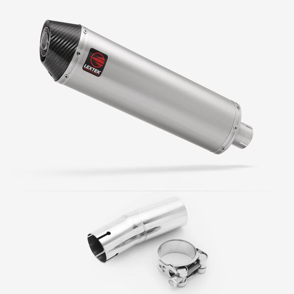 Lextek Matt Stainless Steel RP1GL 400mm for Triumph Tiger 900 Gt Pro 2020-2026