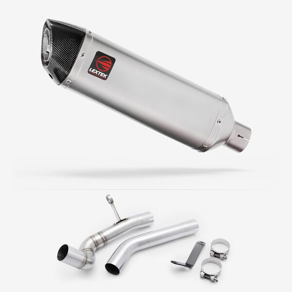 Lextek Matt Stainless Steel VP1 300mm with Link Pipe for BMW F 750 GS 2018-2024