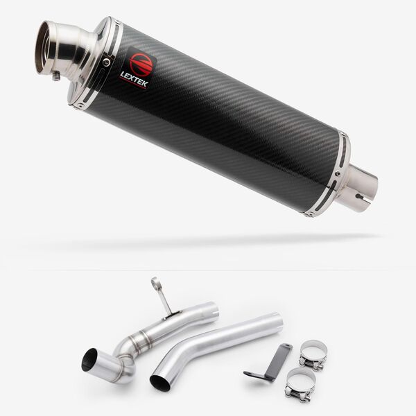 Lextek Carbon Fibre OP8C 350mm with Link Pipe for BMW F 750 GS 2018-2024