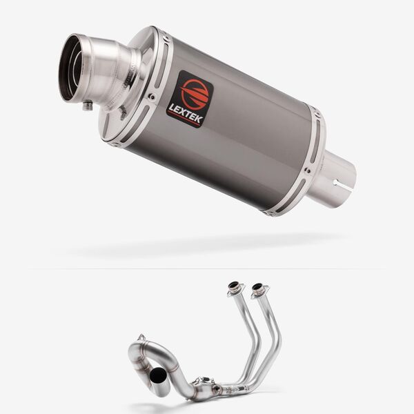 Lextek Dark Tint Stainless Steel OP15 200mm Low Level Exhaust System