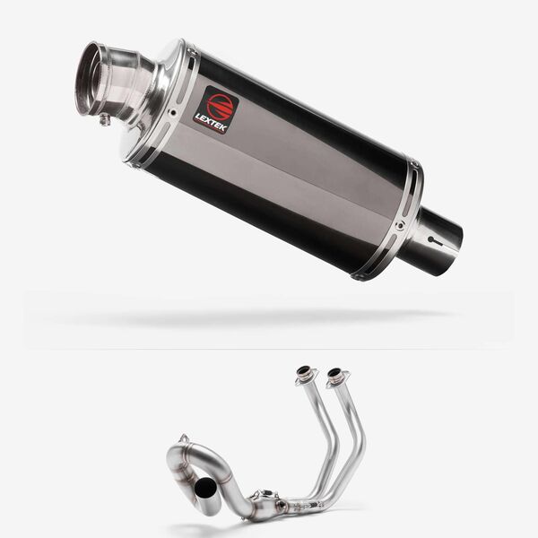 Lextek Dark Tint Stainless Steel OP16 250mm Low Level Exhaust System