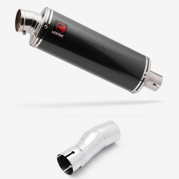 Lextek Carbon Fibre OP8C 350mm with Link Pipe for Cf moto MT 450 2023-2024