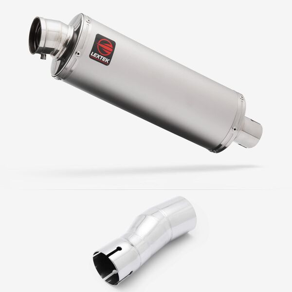 Lextek Matt Stainless Steel OP1 350mm with Link Pipe for Cf moto MT 450 2023-2024