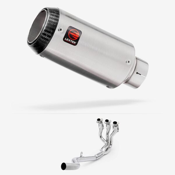 Lextek Stainless Steel CP1 150mm Exhaust System for Triumph Daytona 660 2024-2026