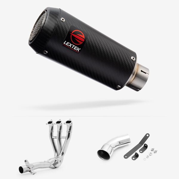 Lextek Carbon Fibre CP9C 180mm Full system for Triumph Speed Triple 1200 2021-2024